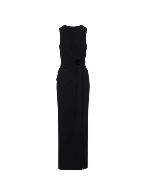 Max Mara cut-out ruched maxi dress Black 2612621032600