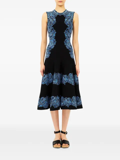 Ulla Johnson Iona jacquard-knit midi dress Black PF260729