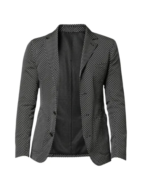 Dolce & Gabbana patterned notch-lapel blazer Black DOLS2316