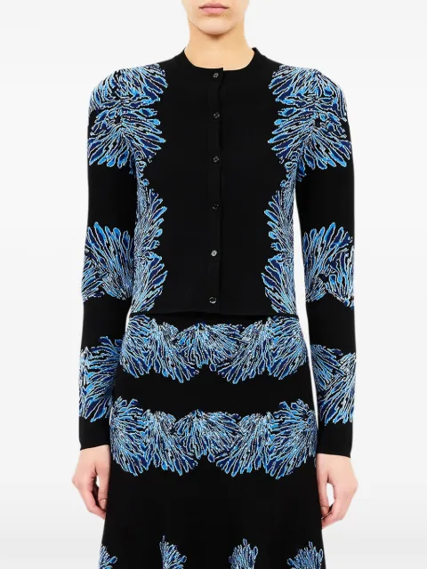 Ulla Johnson Carina jacquard-knit cardigan Black PF260731