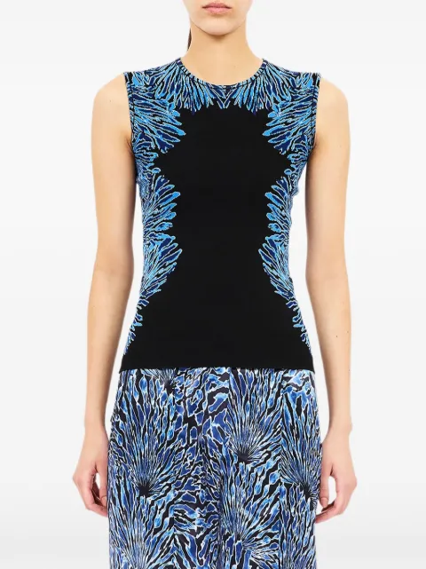 Ulla Johnson Aylin jacquard-knit top Blue PF260733