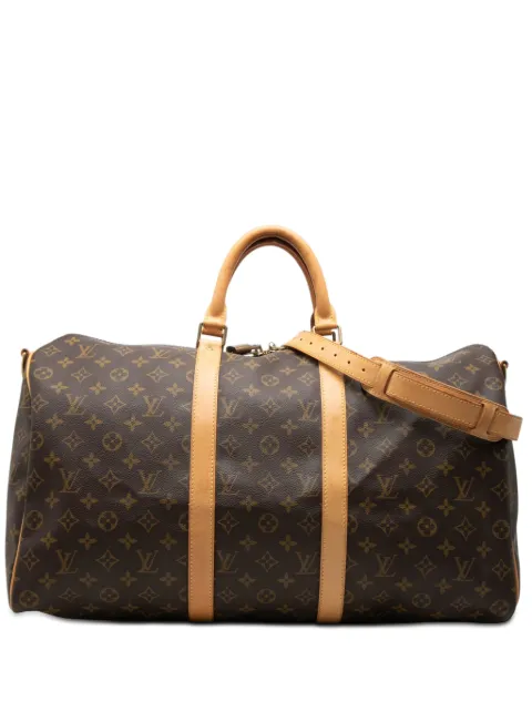 Louis Vuitton Pre-Owned 2001 Monogram Keepall Bandouliere 50 travel bag Brown A69SKY8ALF1U0UBB
