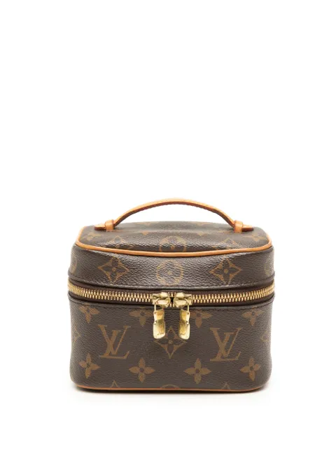 Louis Vuitton Pre-Owned 2021-2026 Monogram Nice Nano Case vanity bag Brown CLMKQ1EQSVGG3RMT