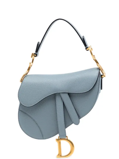 Christian Dior Pre-Owned 2021 Grained Calfskin Saddle Bag shoulder bag Blue U5SWR2XDVZFTP58N