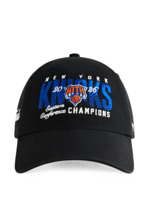 KITH x NBA New York-embroidery baseball cap Black 050317
