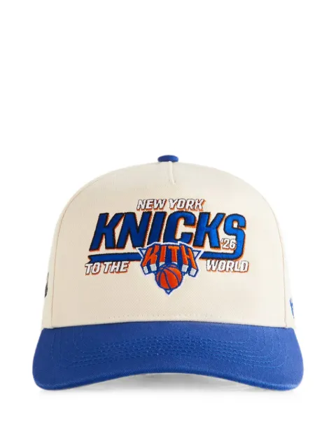KITH x New York Knicks Hitch embroidered-logo baseball cap Neutrals KHMA050316
