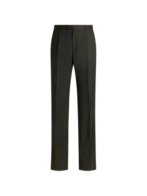ETRO cool wool trousers with crease detail Grey MREA000199TU21R