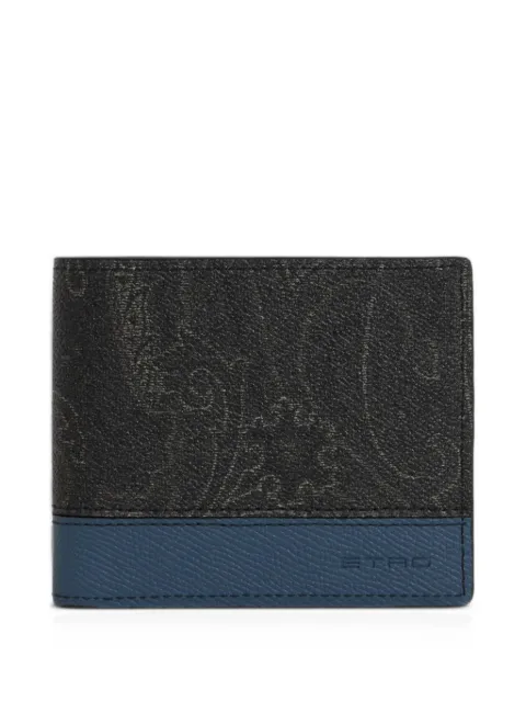 ETRO bifold Arnica wallet with leather insert Black MP2D0001AA112