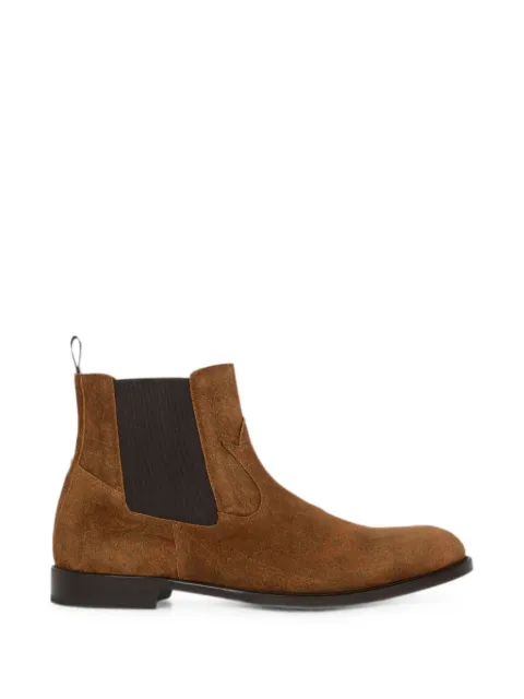 ETRO suede chelsea ankle boots with Arnica motif Brown MS4B0011AP112