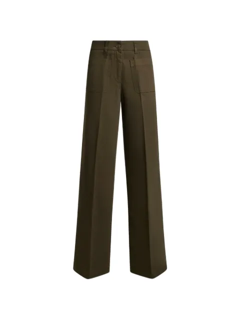 ETRO wide-leg stretch-cotton denim jeans Green WRNB0040AV689