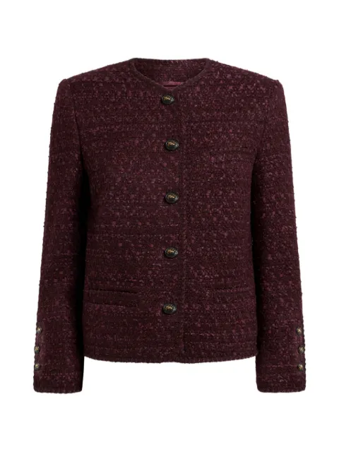 ETRO wool-blend tweed jacket Purple WRCA013099TTB16
