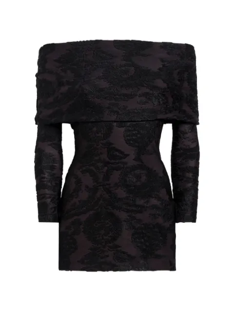 ETRO sweater in chenille jacquard with Paisley foliage motif Purple WRJA019999JJD16