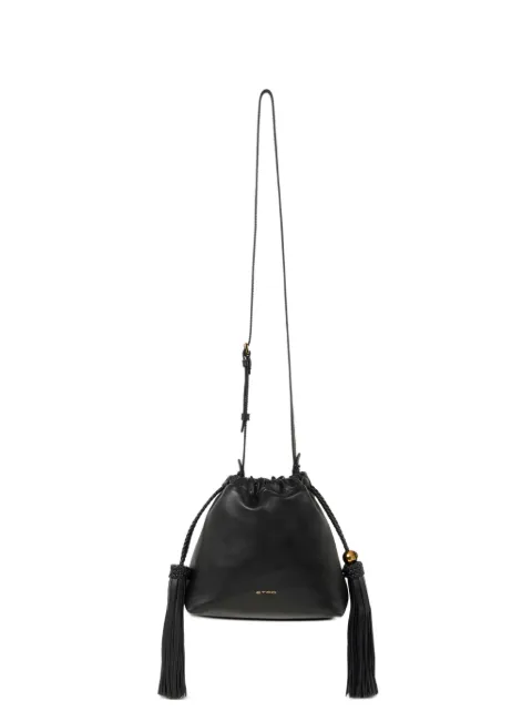 ETRO mini leather Kalispera bag with tassels Black WP1B0041AP466