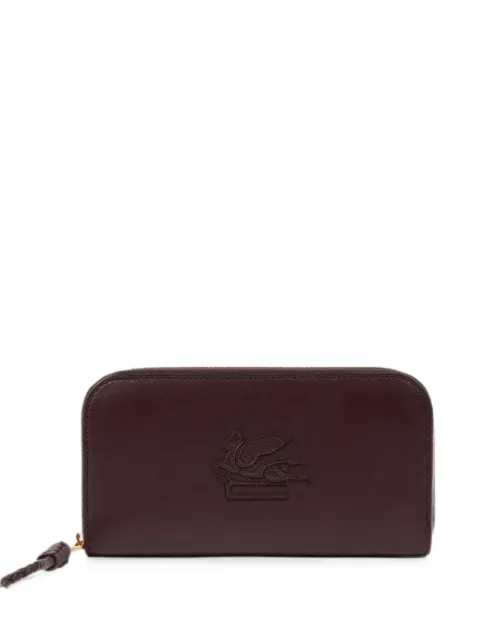 ETRO Libra zip-around leather wallet with Pegaso Red WP2D0006AP11Z