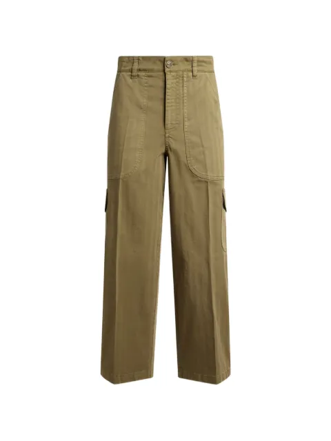 ETRO cropped cargo-jeans in stretch-cotton denim Green WRNB0042AU116