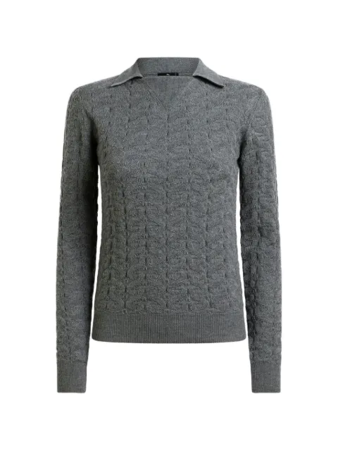 ETRO cable-knit sweater Grey WRKE0417AU11Z
