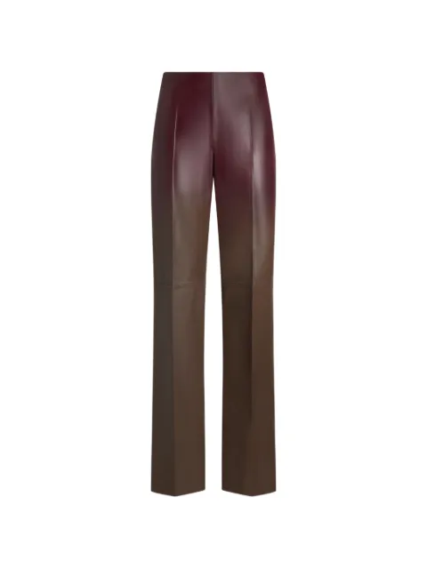 ETRO degradé leather trousers Brown WROC0014AP11P