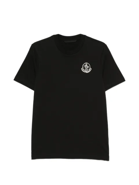 Moncler logo-patch T-shirt Black L20918C0002589AUG