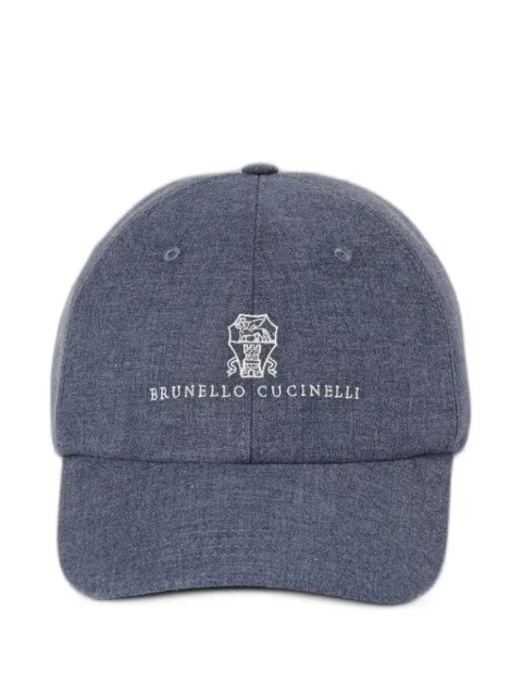 Brunello Cucinelli logo-embroidered baseball cap Blue MR4999850CKO52