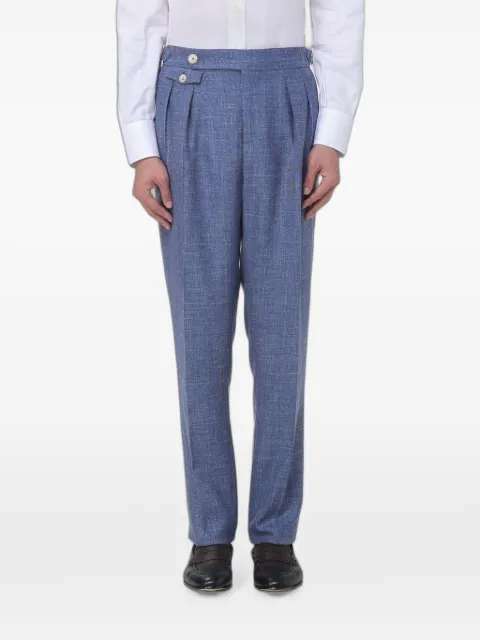 Brunello Cucinelli pleated tailored trousers Blue MZ402L00MC005