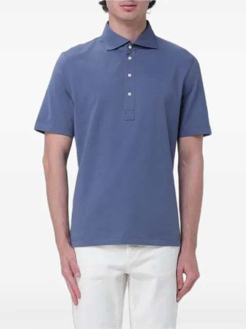 Brunello Cucinelli cotton-jersey polo shirt Blue M0B133915C7860