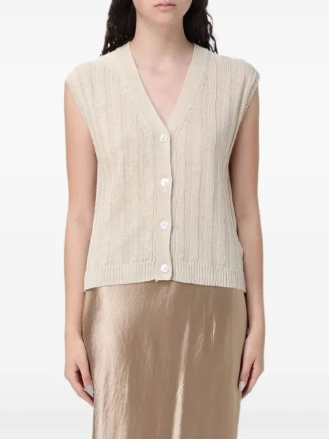 Max Mara linen gilet Neutrals 2616351018600