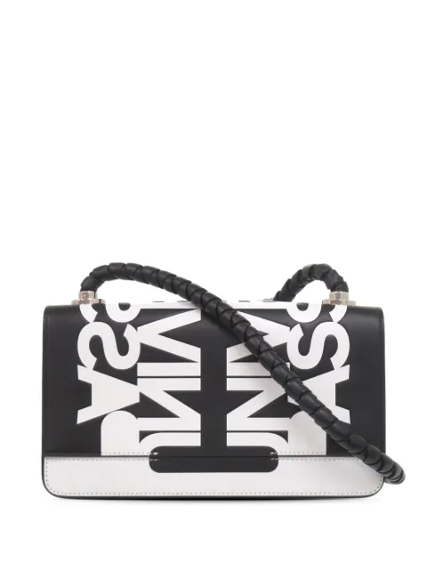 Burberry Pre-Owned 2018-2023 Bicolor Printed Leather Universal Passport crossbody bag Black KCGD4Z6AMX5FEI79