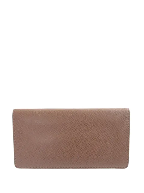 Louis Vuitton Pre-Owned 2009 Taiga Portefeuille Brazza Bifold Wallet long wallets Brown FKR40Z5T79S4Q0DA