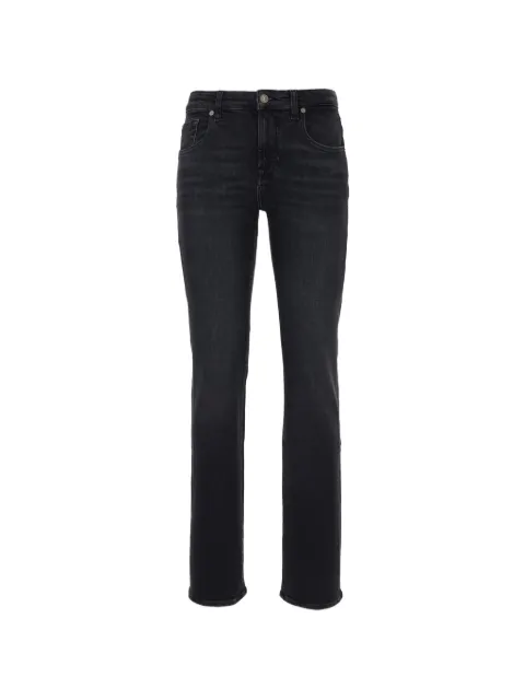 7 For All Mankind faded-effect straigh-leg jeans Black 7UCJ0C34