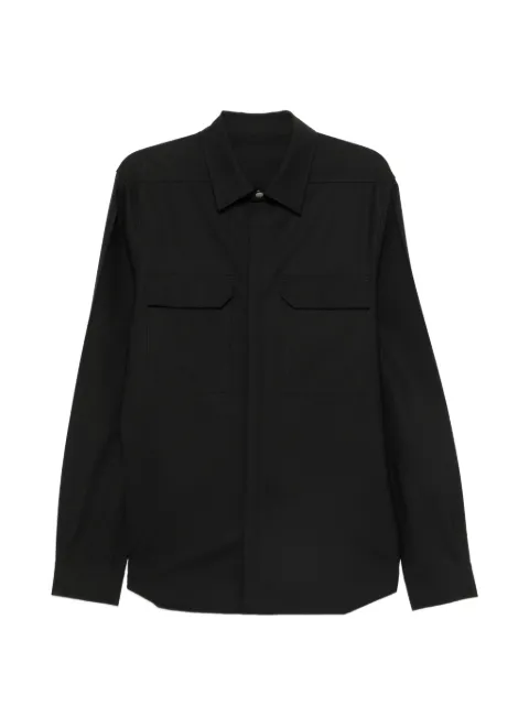 Rick Owens flap-pocket shirt Black RU02F4236ZL