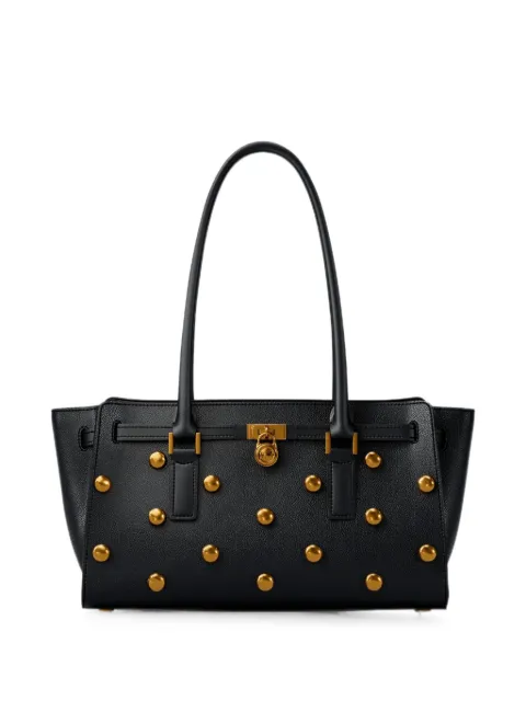 Michael Kors small Hamilton leather satchel bag Black 30T6ANXT0L