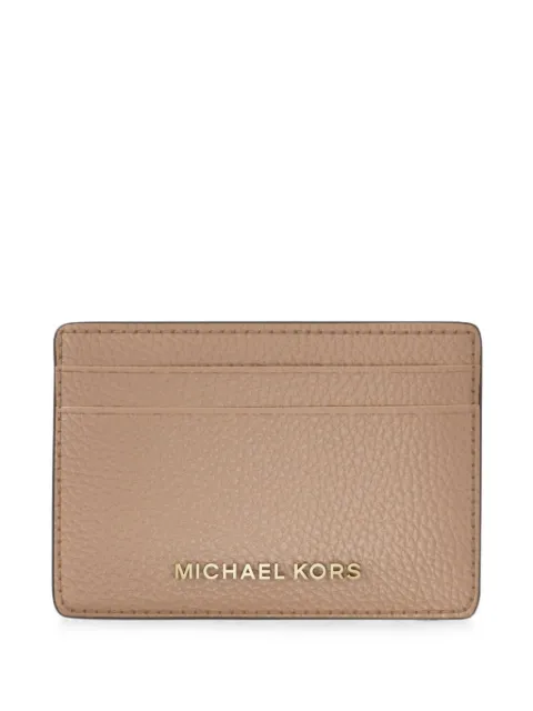 Michael Kors grained-leather card holder Neutrals 32F7GF6D0L