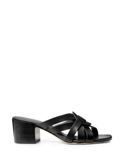 Michael Kors Erika logo-plaque sandals Black 40T6ERMS1L