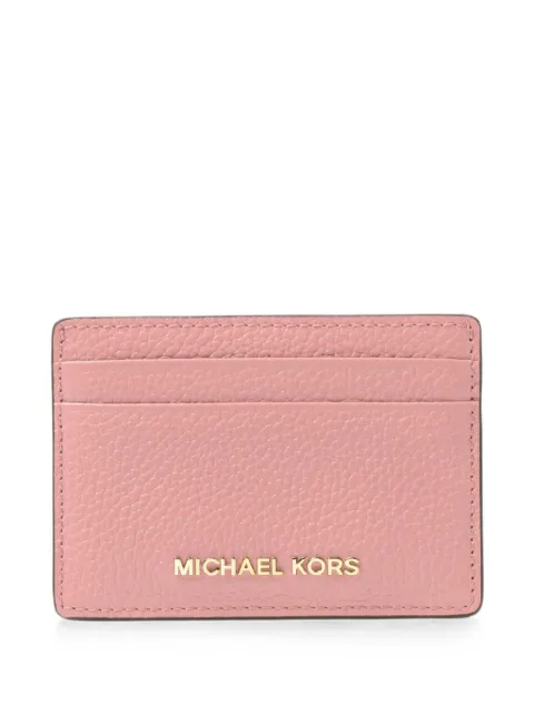 Michael Kors leather card case Pink 32F7GF6D0L