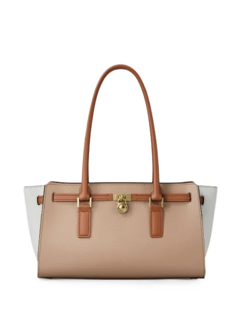 Michael Kors small Hamilton Moderne lock-pendant tote bag Neutrals 30T6GNXT0T