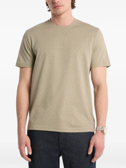 Michael Kors monogram-print T-shirt Neutrals CS5529A5KS