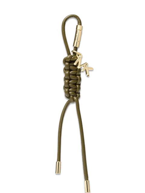 Michael Kors braided bag charm Green 32T5GD0K9V