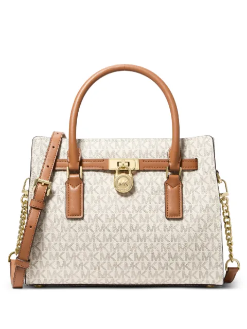 Michael Kors small Hamilton Moderne monogram-print tote bag Neutrals 30T6GNXS1B