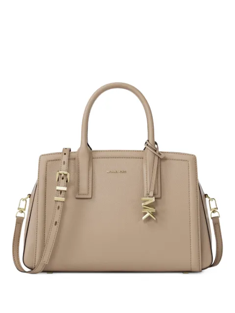 Michael Kors medium Laila logo-charm leather tote bag Neutrals 30R5G9IS6L