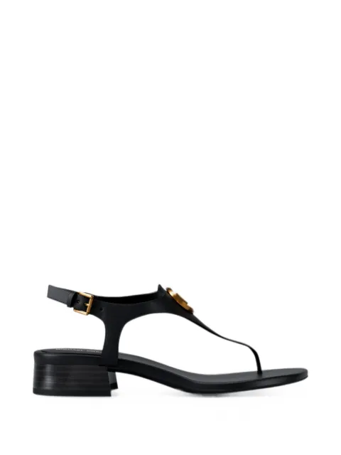 Michael Kors McKenzie logo-plaque sandals Black 40T6MZFS1L