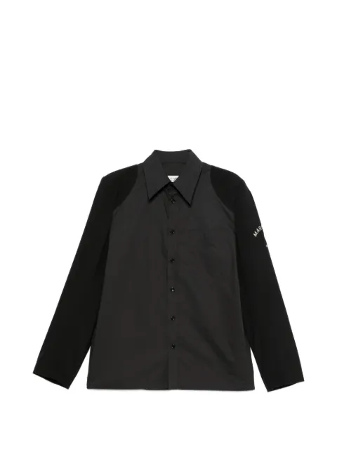 MM6 Maison Margiela logo-print overshirt Black SH0DT0056MTN191