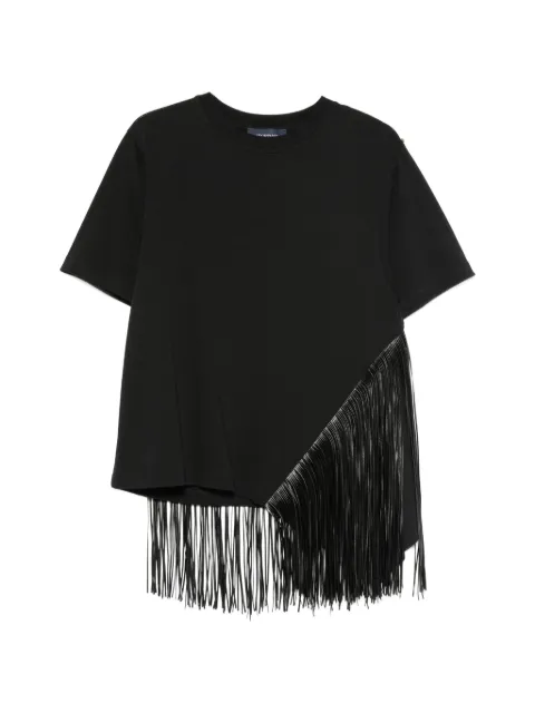 Max Mara fringe-trim T-shirt Black 2622946045600