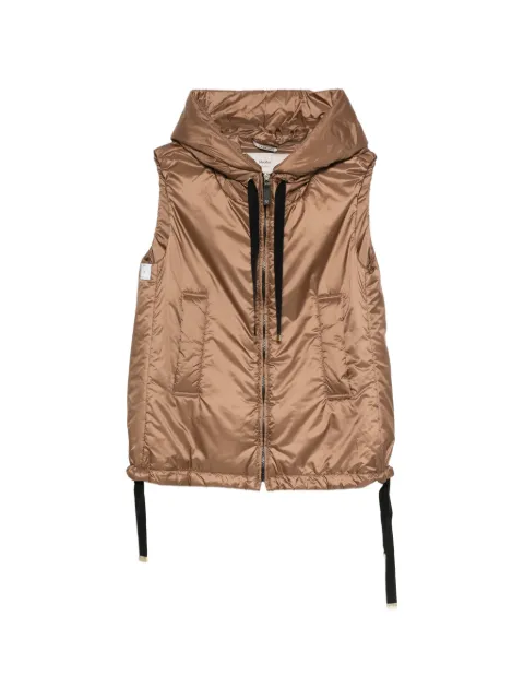 Max Mara hooded puffer gilet Brown 2629296014600