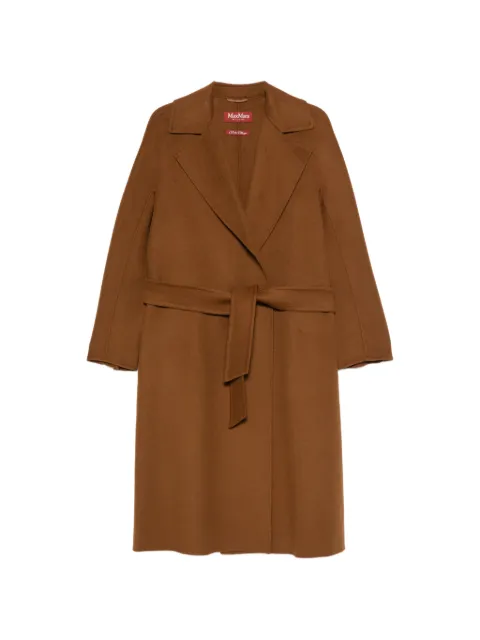 Max Mara belted notch-lapel coat Brown 2626016021600