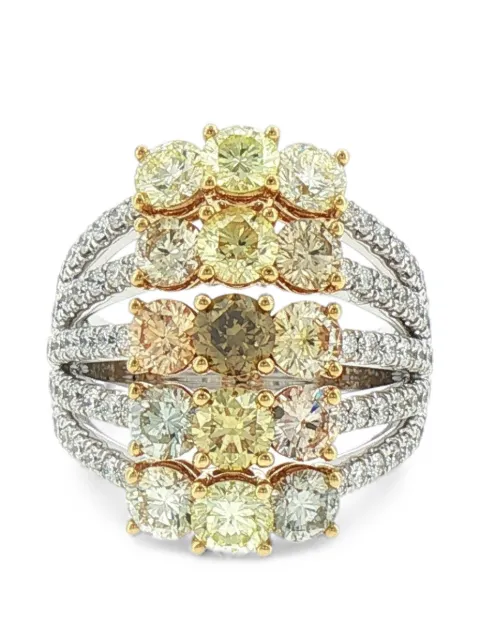HYT Jewelry diamond cocktail ring Silver R1434HR