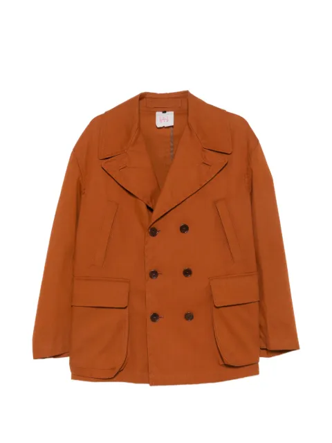 Romeo Gigli Pre-Owned 1998 double-breasted coat Orange RG350BUT