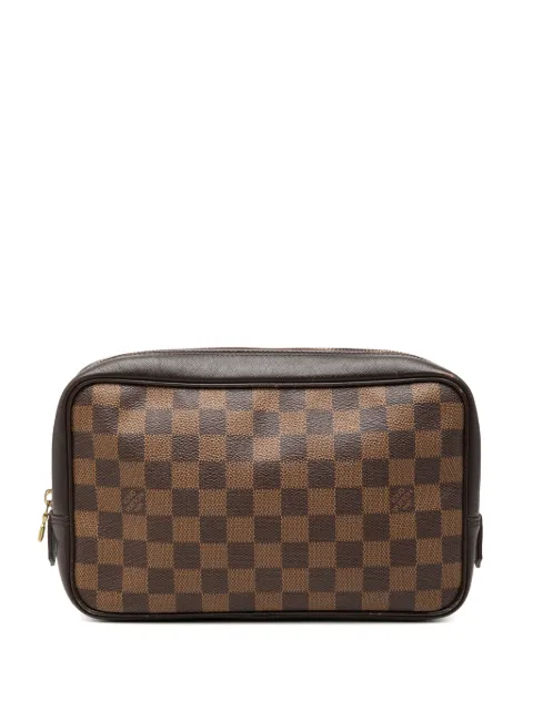 Louis Vuitton Pre-Owned 1998 Damier Ebene Trousse Toilette 25 clutch bag Brown S9FCJHW3O8DQJCGF