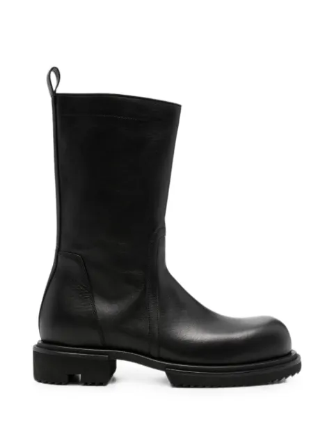 Rick Owens side-zip leather boots Black RU02F4826LOO