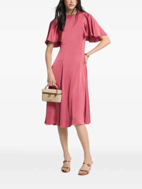 Michael Kors cape-sleeve midi dress Pink MT683KYAYJ