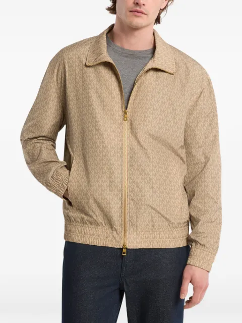 Michael Kors signature logo windbreaker jacket Neutrals CS620972M9